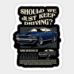 Ford Mustang GT 1969 Sticker